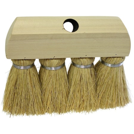 The Brush Man 4-Knot Roofing Brush, 4-1/4 in Tampico Trim, 12PK R4KT